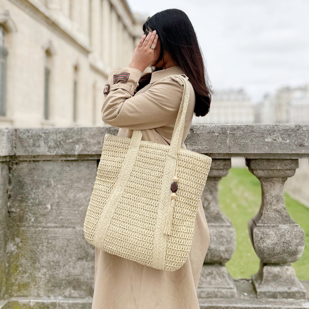 Mia Woven Tote Bag