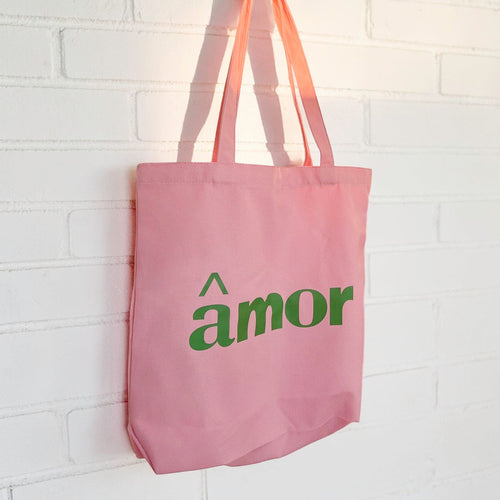 Amor Canvas Tote Bag