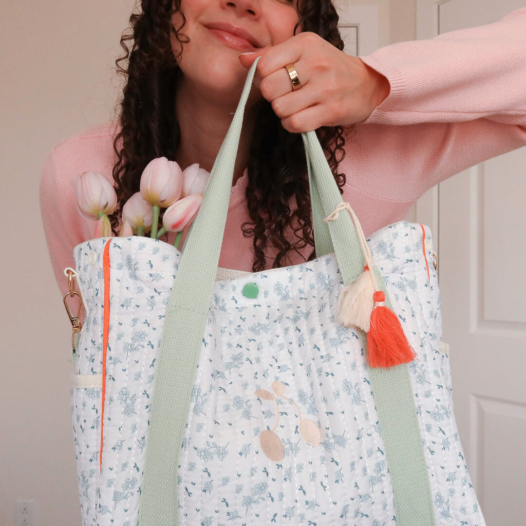 Luna Floral Tote Bag