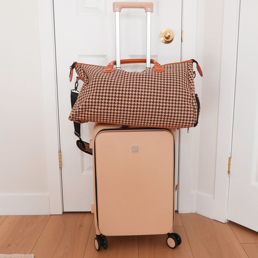 Houndstooth Duffle Travel Bag