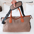 Houndstooth Duffle Travel Bag