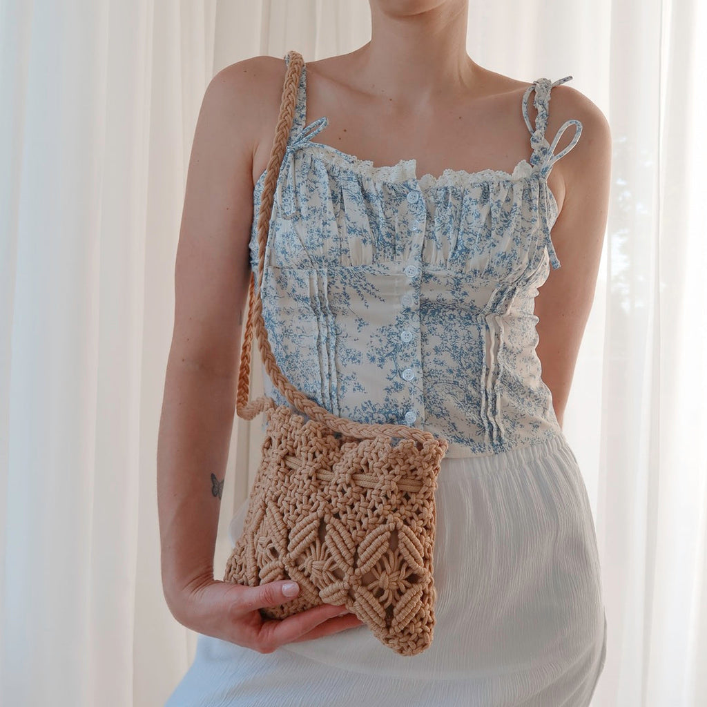 Ana Macramé Crossbody Bag