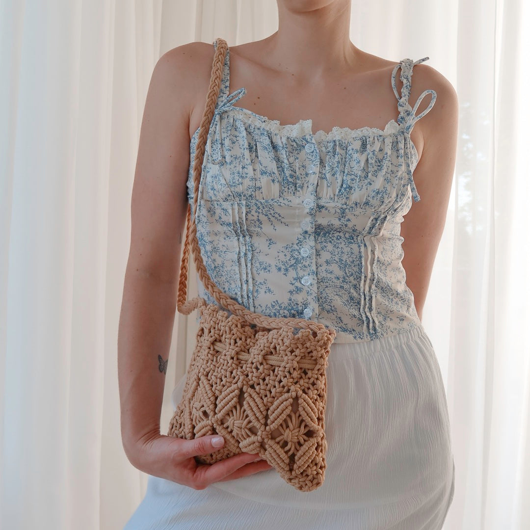 Ana Macramé Crossbody Bag