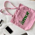 Amor Canvas Tote Bag