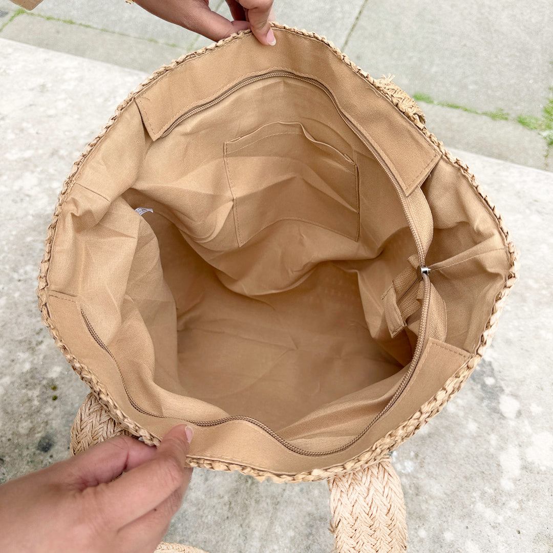 Mia Woven Tote Bag